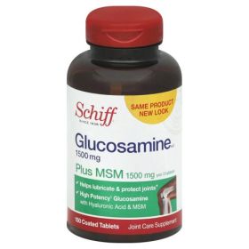 SCHIFF BIO FOODS: Glucosamine Plus MSM 1500 Mg, 150 tb