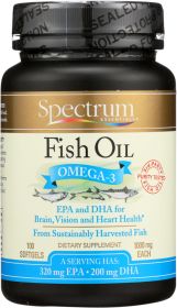 SPECTRUM ESSENTIAL: Fish Oil Omega-3 1000 mg, 100 Softgels