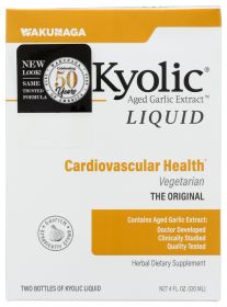 KYOLIC: Aged Garlic Extract Cardiovascular Liquid Vegetarian, 4 oz