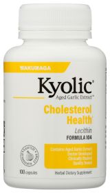 KYOLIC: Aged Garlic Extract Lecithin Cholesterol Formula 104, 100 Capsules