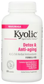 KYOLIC: Aged Garlic Extract Detox and Anti-Aging Formula 105, 200 Capsules