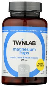 TWINLAB: Magnesium Capsules 420mg, 100 cp