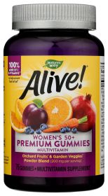 NATURES WAY: Alive Women 50+ Premium Gummies Multivitamin, 75 pc