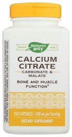 NATURES WAY: Calcium Citrate, 250 cp