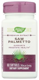 NATURE'S WAY: Saw Palmetto Standardized, 60 Softgels