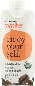 CALNATURALE: Svelte Organic Protein Shake Cappuccino, 11 oz