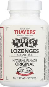 THAYER: Slippery Elm Lozenges Sugar Free, 100 tb