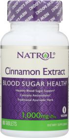 NATROL: Cinnamon Extract 1000 mg, 80 Tablets