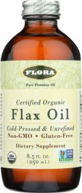 FLORA HEALTH: Organic Flax Oil, 8.5 oz