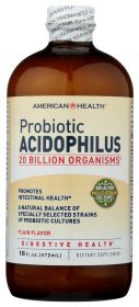 AMERICAN HEALTH: Probiotic Acidophilus Plain, 16 oz