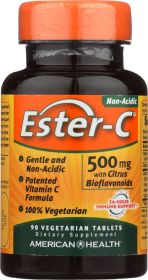 AMERICAN HEALTH: Ester-C 500 mg with Citrus Bioflavonoids, 90 Veggie Tabs