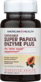 AMERICAN HEALTH: Chewable Super Papaya Enzyme Plus, 90 Tablets