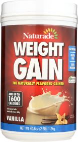 NATURADE: Weight Gain Vanilla, 40.6 oz