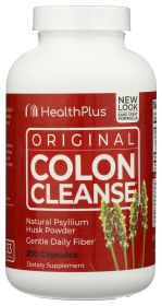 HEALTH PLUS: Colon Cleanse 200 Capsules, 200 cp