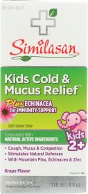 SIMILASAN: Kids Cold & Mucus Relief, 4 fl oz