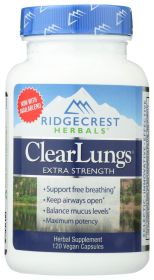 RIDGECREST HERBAL: Clear Lungs Extra Strength, 120 cp