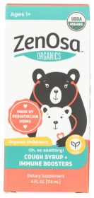 ZENOSA: Kids Cough Syrup Organic, 4 fo