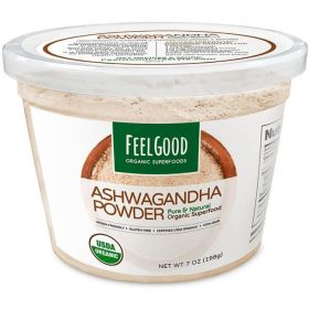 FEELGOOD ORGANIC SUPERFOODS: Ashwaganda Powder, 7 oz