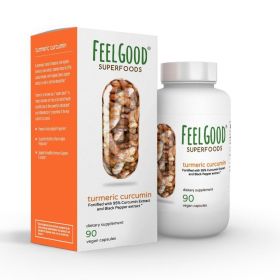 FEELGOOD ORGANIC SUPERFOODS: Turmeric Curcumin, 90 cp