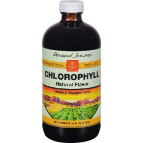 BERNARD JENSENS: Chlorophyll Natural Flavor Liquid, 16 oz