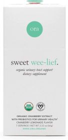 ORA ORGANIC: Uti Sweet Weelief Crnbry, 65.8 gm