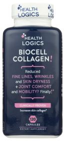 HEALTH LOGICS: Biocell Collagen, Clinically Proven & Patented, Joint And Skin Care, 120 cp