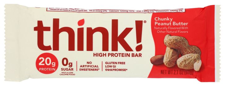 THINKTHIN: High Protein Bar Chunky Peanut Butter, 2.1 oz