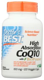 DOCTORS BEST: Hi Absorption Coq10 With BioPerine 100Mg, 120 vc