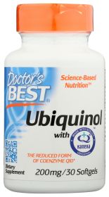 DOCTORS BEST: Ubiquinol With Kaneka 200Mg, 30 sg