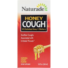 NATURADE: Honey Cough with Buckwheat Honey & Elderberry, 8.8 oz