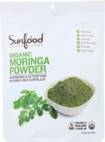 SUNFOOD SUPERFOODS: Moringa Pwdr Org, 8 oz