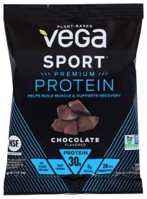 VEGA: Sport Premium Plant Based Protein Powder Chocolate, 1.6 oz