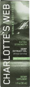 CHARLOTTES WEB: Extra Strength Hemp Extract Oil Mint Chocolate, 1 oz