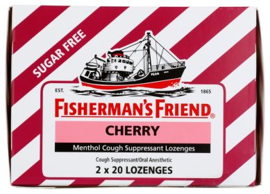 FISHERMANS FRIEND: Lozenge Cherry Box Sugar Free, 40 ea