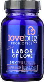 LOVEBUG PROBIOTICS: Probiotics Labor of Love, 30 tabs