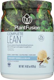 PLANTFUSION: Powder Lean Vanilla, 14.8 oz