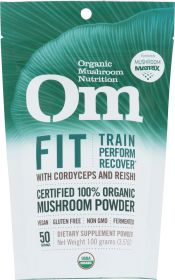 OM ORGANIC MUSHROOM NUTRITION: Om Fit Mushroom Superfood Powder, 100 gm