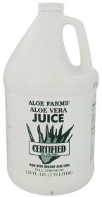 ALOE FARMS:  Aloe Vera Juice Organic Gallon, 128 oz