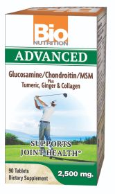 BIO NUTRITION: Advanced Glucosamine Chondroitin MSM, 90 tb