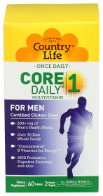 COUNTRY LIFE: Core Daily 1 Mens Multivitamin, 60 tb