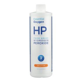 Essential Oxygen Hydrogen Peroxide 3% - Food Grade - 16 oz