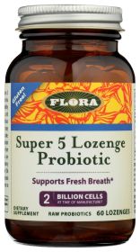 FLORA HEALTH: Super 5 Lozenge Probiotic, 60 tb