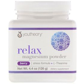 YOUTHEORY: Relax Magnesium Powder, 4.40 oz