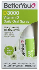 BETTERYOU: D3000 Vitamin D Oral Spray, 15 ml