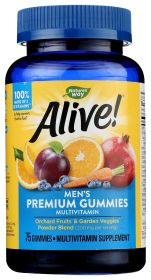 NATURES WAY: Orchard Fruit & Veggies Alive Mens Premium Gummies Multivitamin, 75 pc