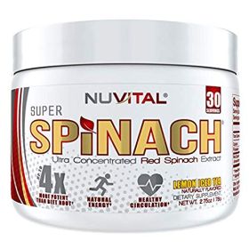 NUVITAL HEALTH: Super Spinach Lemon Iced Tea Powder, 2.75 oz