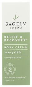 SAGELY NATURALS: Cream Relf Rcvery 125Mg, 2 fo