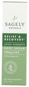 SAGELY NATURALS: Cream Rlf Rcvry Xstr 750, 4 fo