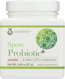 YOUTHEORY: Powder Probiotic Spore, 3.45 oz