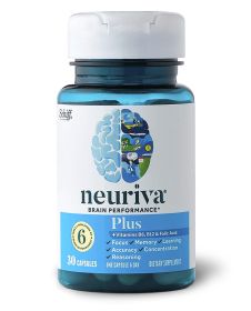 NEURIVA: Plus Brain Health Supplement With Coffee Cherry Extract & Phosphatidylserine, 30 cp